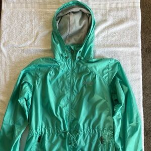 Columbia Teal Hooded Women’s Windbreaker